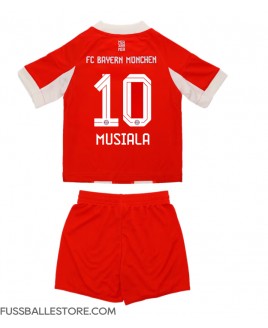 Günstige Bayern Munich Jamal Musiala #10 Heimtrikotsatz Kinder 2025-26 Kurzarm (+ Kurze Hosen)